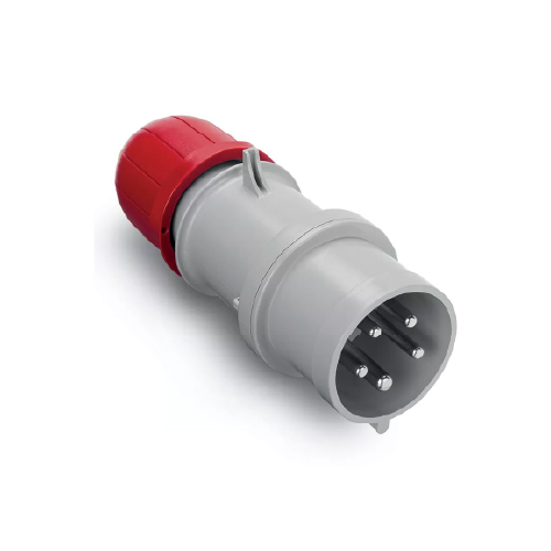 FICHA MACHO C/INV. DE FASE 3P+N+T  16A.380V. 213-1637RV